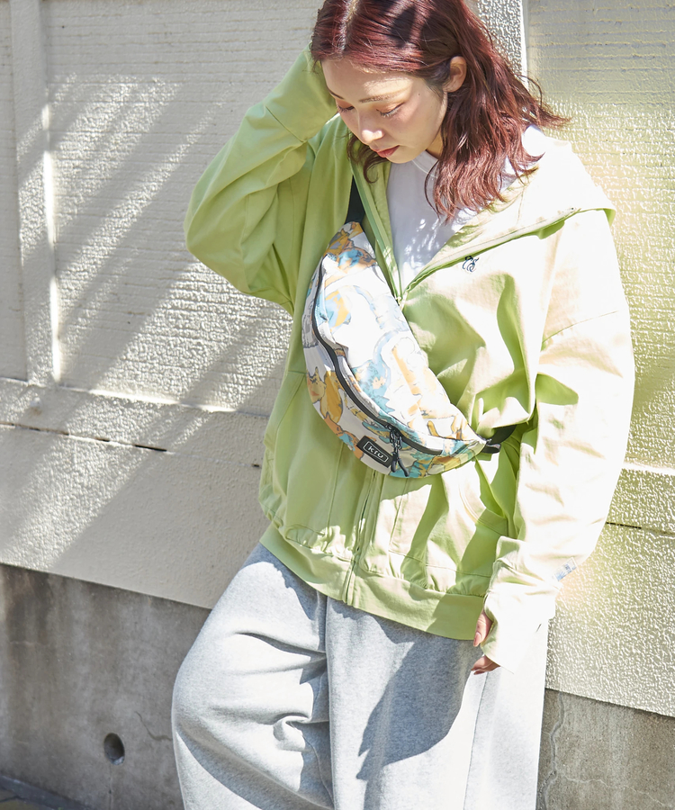 CUBE SUGAR(キューブシュガー) |【春新作】接触冷感 ・ UVカット 天竺 ドルマン ジップパーカー