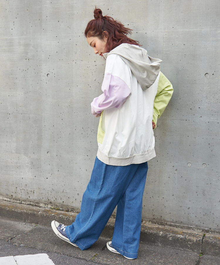 CUBE SUGAR(キューブシュガー) |【春新作】接触冷感 ・ UVカット 天竺 ドルマン ジップパーカー