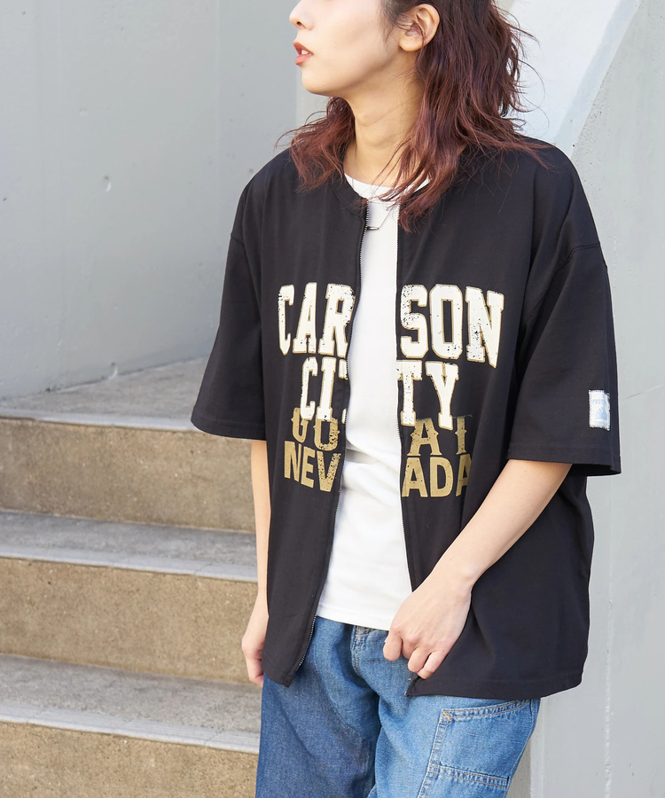 CUBE SUGAR(キューブシュガー) |【春新作】接触冷感・UVカット 天竺 ７分袖 ジップ カーディガン