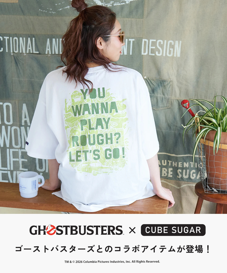 CUBE SUGAR(キューブシュガー) |20/-OE天竺 ゴーストバスターズ Ｔシャツ