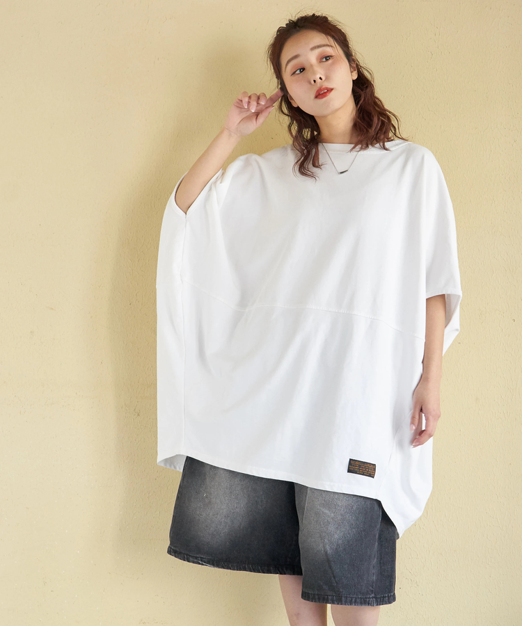 CUBE SUGAR(キューブシュガー) |【春新作】ミニ裏毛 スウェット ビッグ プルオーバー