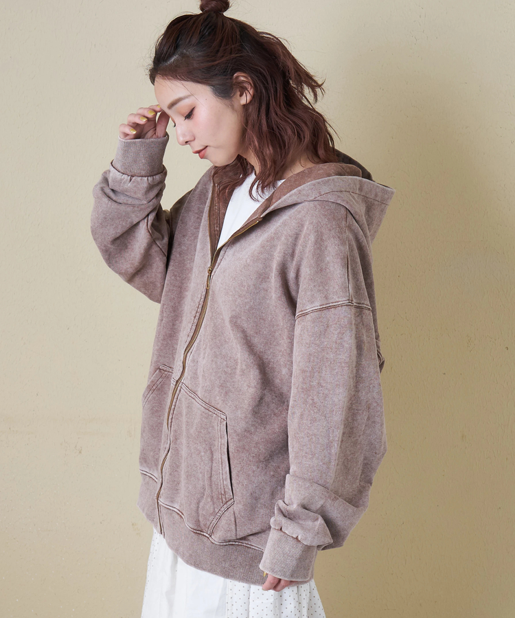 CUBE SUGAR(キューブシュガー) |【春新作】ピグメント染 ビッグパーカー