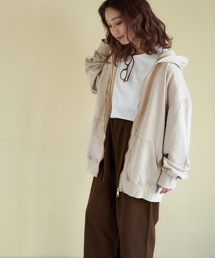 CUBE SUGAR(キューブシュガー) |【春新作】ピグメント染 ビッグパーカー