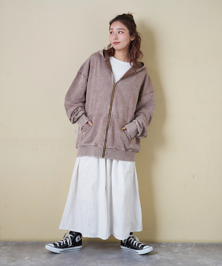 CUBE SUGAR(キューブシュガー) |【春新作】ピグメント染 ビッグパーカー