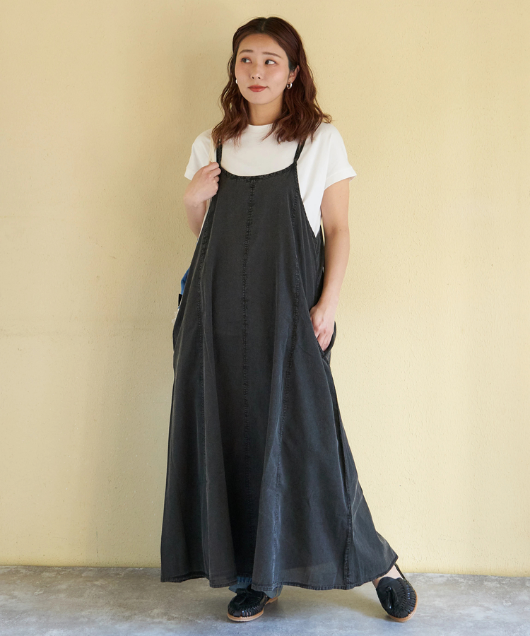 CUBE SUGAR(キューブシュガー) |【春新作】インド キャンブリック アシッド加工 キャミワンピース