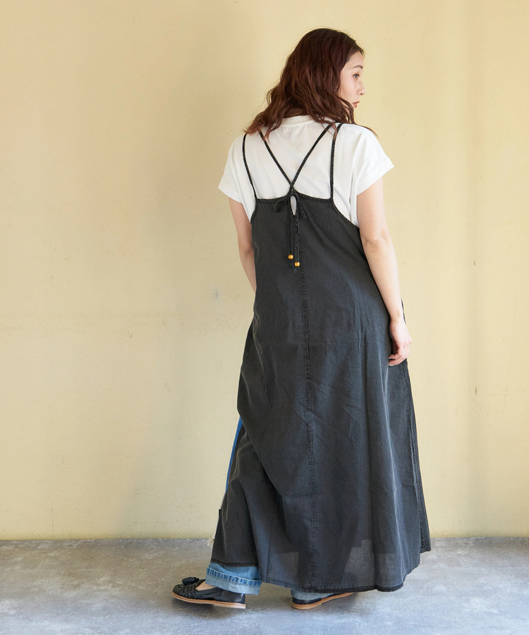 CUBE SUGAR(キューブシュガー) |【春新作】インド キャンブリック アシッド加工 キャミワンピース