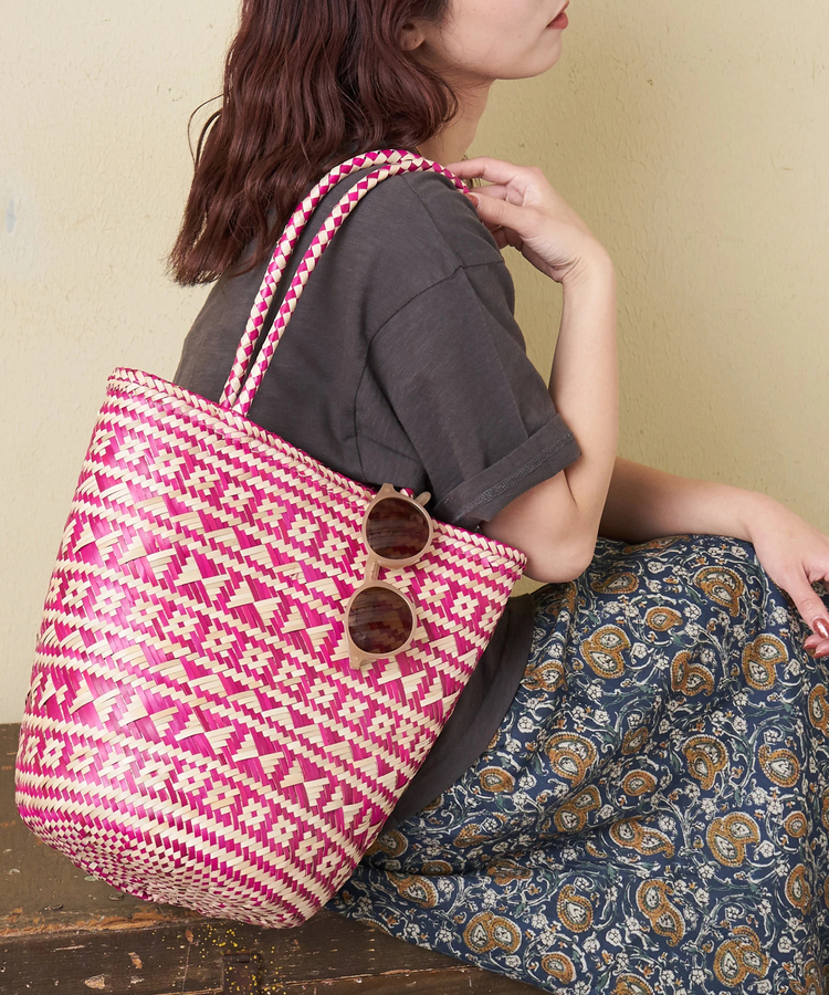 CUBE SUGAR(キューブシュガー) |【春新作】カラフル 底丸 トートバッグ