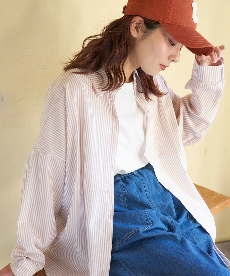 CUBE SUGAR(キューブシュガー) |【春新作】ストライプ レギュラー シャツ