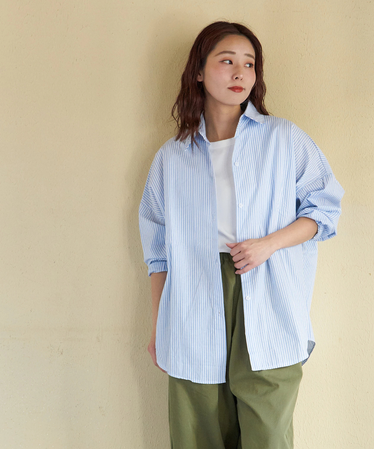 CUBE SUGAR(キューブシュガー) |【春新作】ストライプ レギュラー シャツ