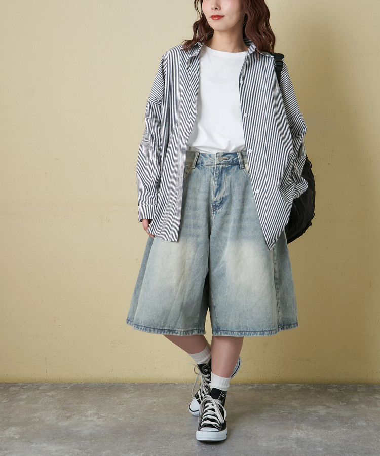 CUBE SUGAR(キューブシュガー) |【春新作】ストライプ レギュラー シャツ