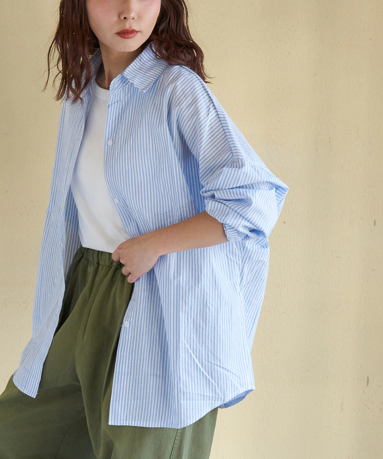 CUBE SUGAR(キューブシュガー) |【春新作】ストライプ レギュラー シャツ