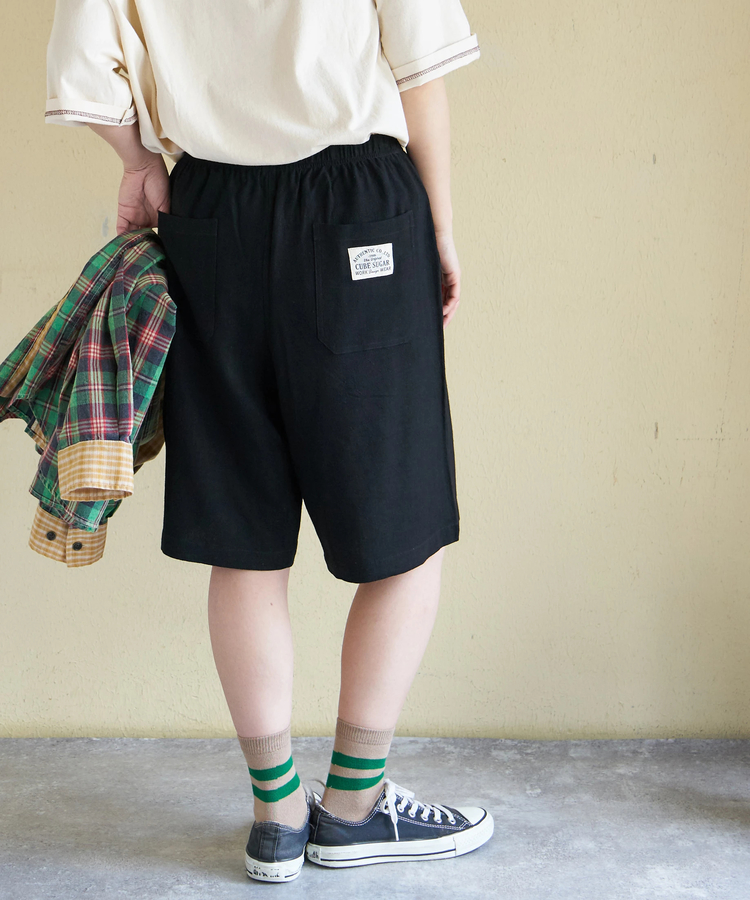 CUBE SUGAR(キューブシュガー) |【春新作】麻レーヨン ボイル ハーフパンツ