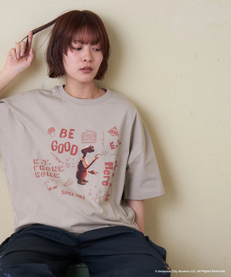 CUBE SUGAR(キューブシュガー) |21/-OE天竺 E.T. ドルマン Tシャツ