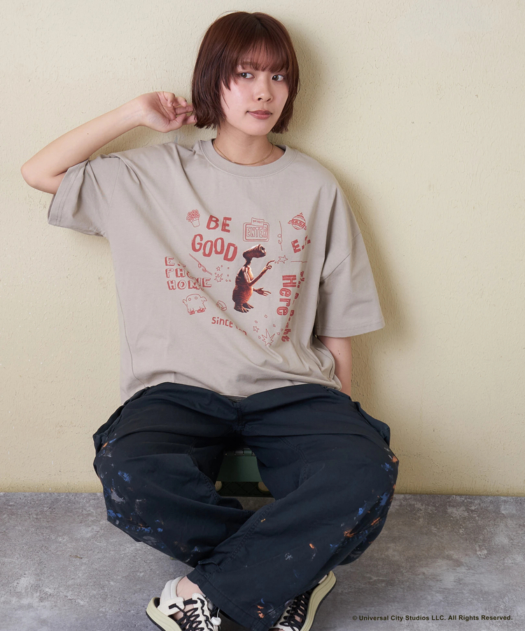 CUBE SUGAR(キューブシュガー) |21/-OE天竺 E.T. ドルマン Tシャツ