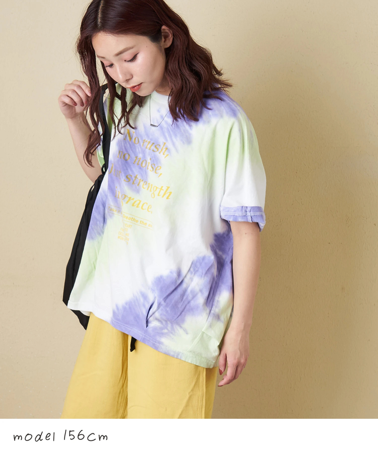 CUBE SUGAR(キューブシュガー) |【春夏新作】天竺 タイダイ ヤッコ Tシャツ