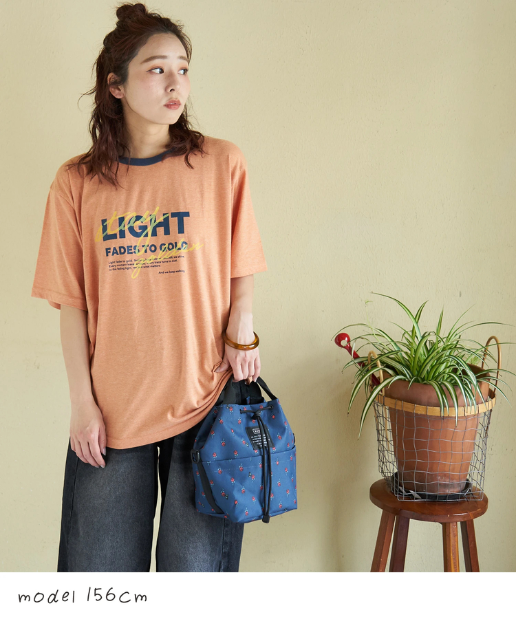 CUBE SUGAR(キューブシュガー) |【春夏新作】30/-TC天竺 片染 ロゴ Tシャツ