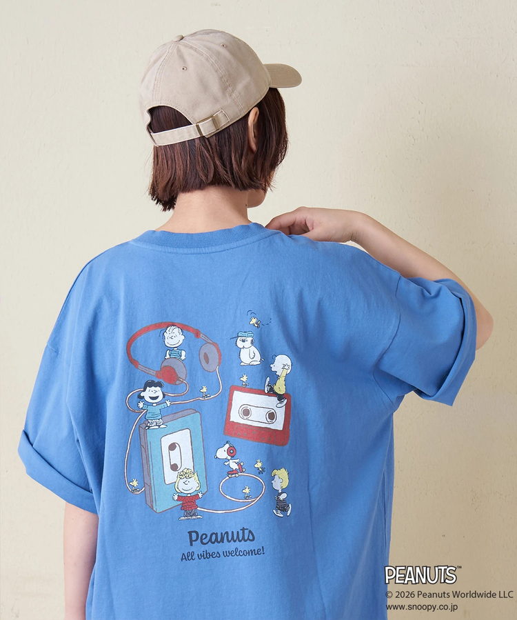 CUBE SUGAR(キューブシュガー) |PEANUTS ( ピーナッツ ) 21/-OE天竺 ミュージック Tシャツ