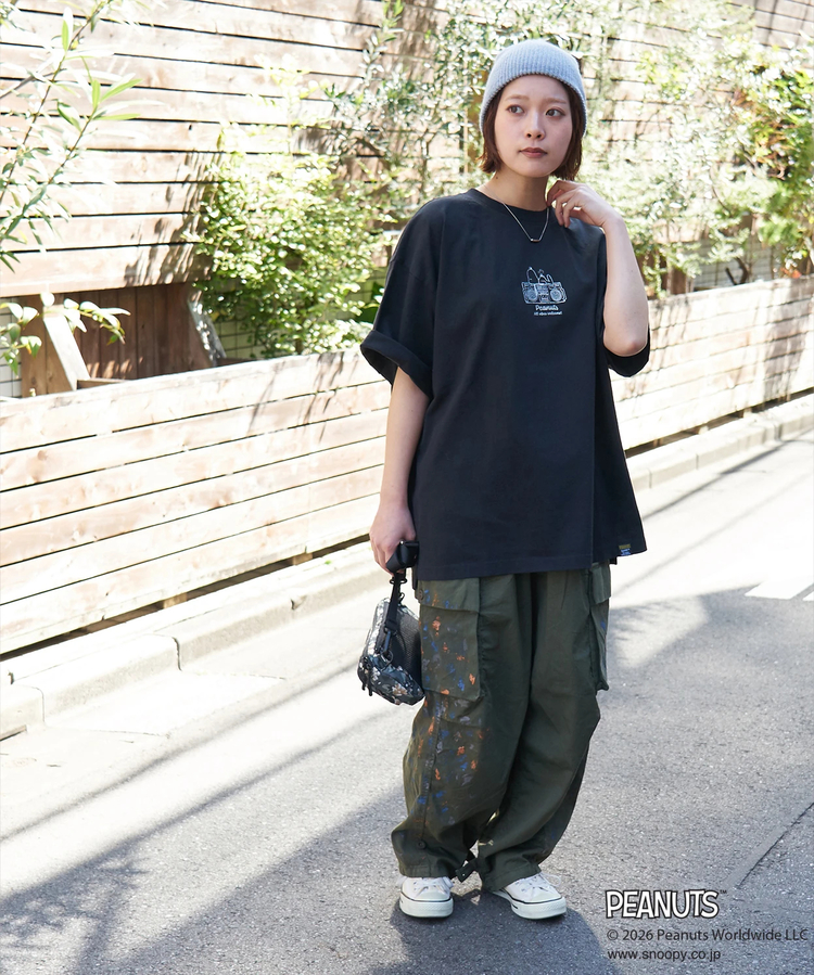 CUBE SUGAR(キューブシュガー) |PEANUTS ( ピーナッツ ) 21/-OE天竺 ミュージック Tシャツ