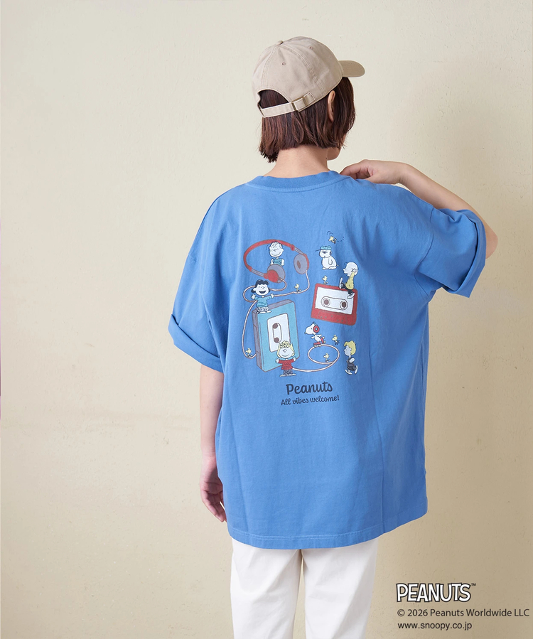 CUBE SUGAR(キューブシュガー) |PEANUTS ( ピーナッツ ) 21/-OE天竺 ミュージック Tシャツ