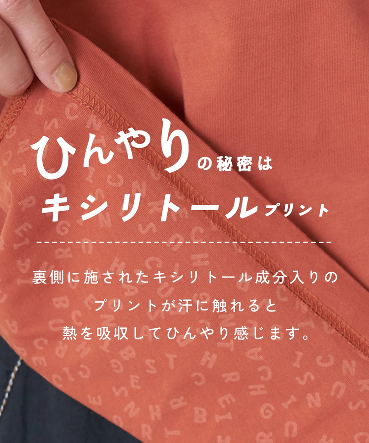 CUBE SUGAR(キューブシュガー) |【春新作】接触冷感 天竺 タック入り フレンチスリーブ Tシャツ