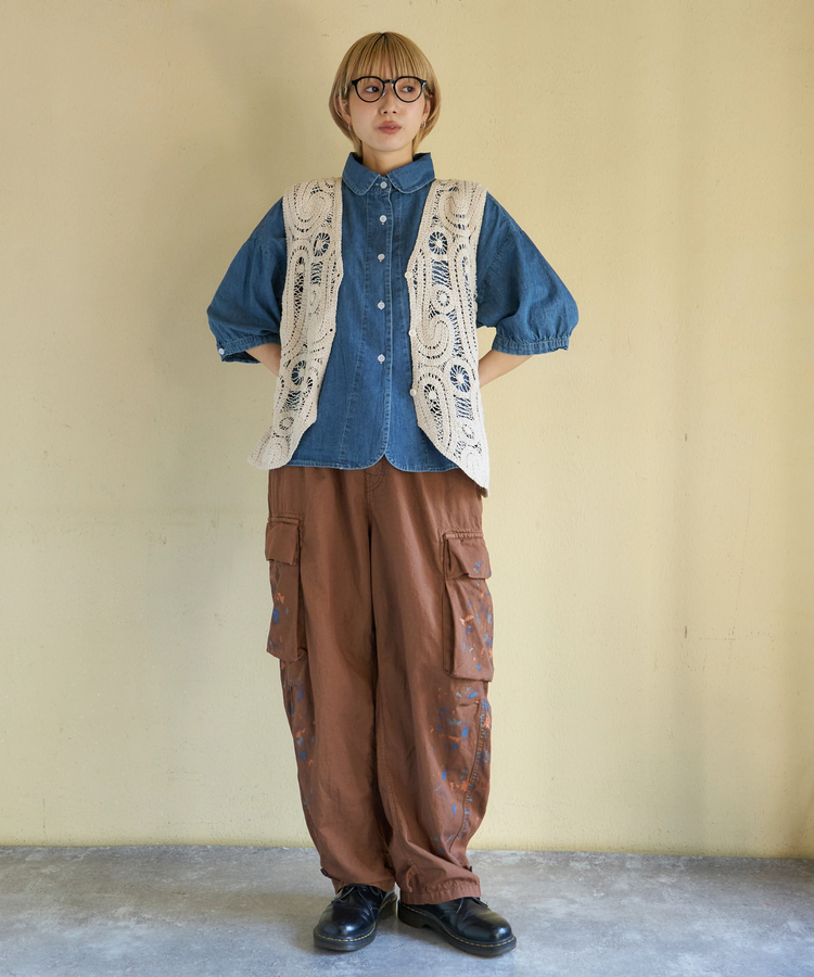 CUBE SUGAR(キューブシュガー) |【春新作】レース Vネック ベスト