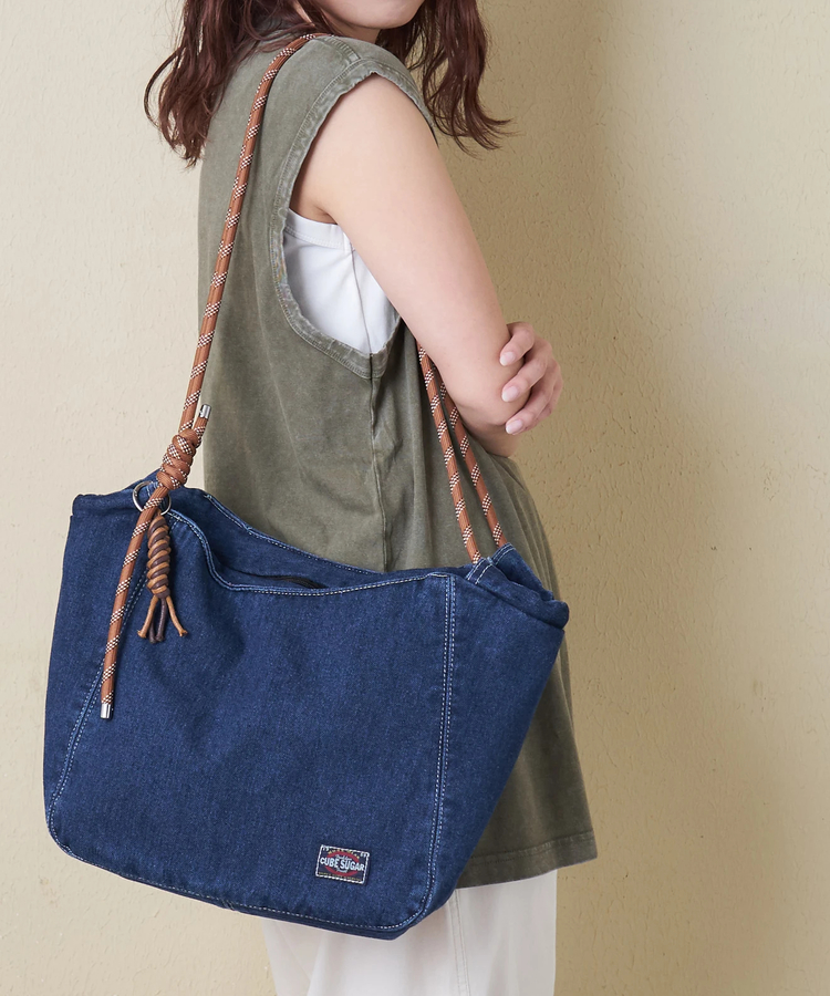 CUBE SUGAR(キューブシュガー) |【春新作】デニム コード ハンドル トートバッグ