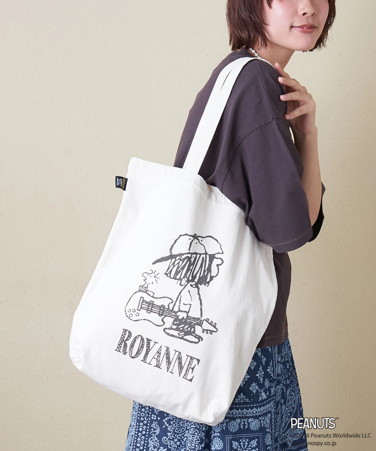 CUBE SUGAR(キューブシュガー) |【春新作】PEANUTS ( ピーナッツ ) 21/-OE天竺 Royanneトートバッグ