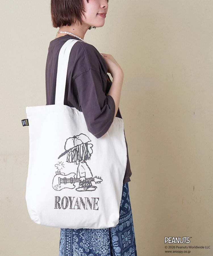 CUBE SUGAR(キューブシュガー) |【春新作】PEANUTS ( ピーナッツ ) 21/-OE天竺 Royanneトートバッグ