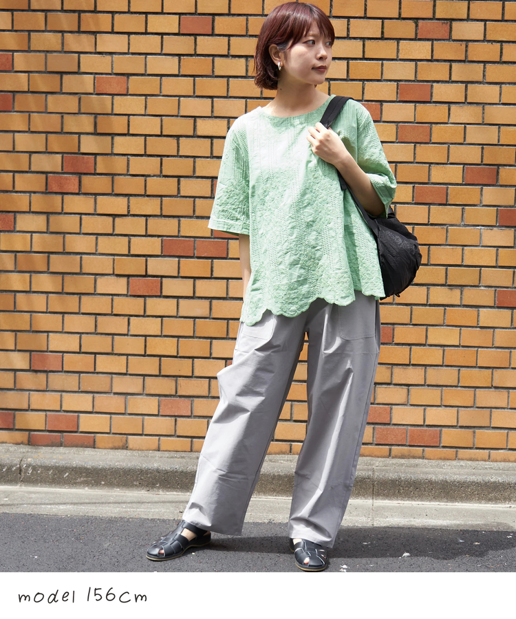 CUBE SUGAR(キューブシュガー) |【春夏新作】ストレッチ ツイル イージー ベイカーパンツ