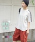 【夏新作】接触冷感 ワッシャー ライン袖 プルオーバー シャツ
