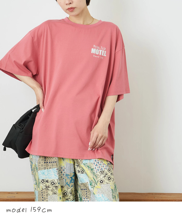CUBE SUGAR(キューブシュガー) |【春夏新作】26/-天竺 発泡プリント ビッグTシャツ
