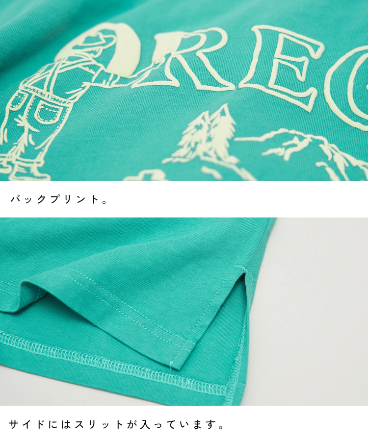 CUBE SUGAR(キューブシュガー) |【春夏新作】26/-天竺 発泡プリント ビッグTシャツ