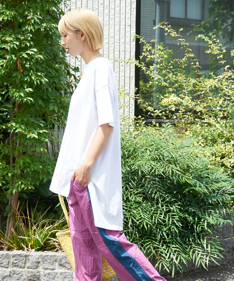 春夏新作】21/-OE天竺 変形 チュニック Tシャツ｜ファッション通販