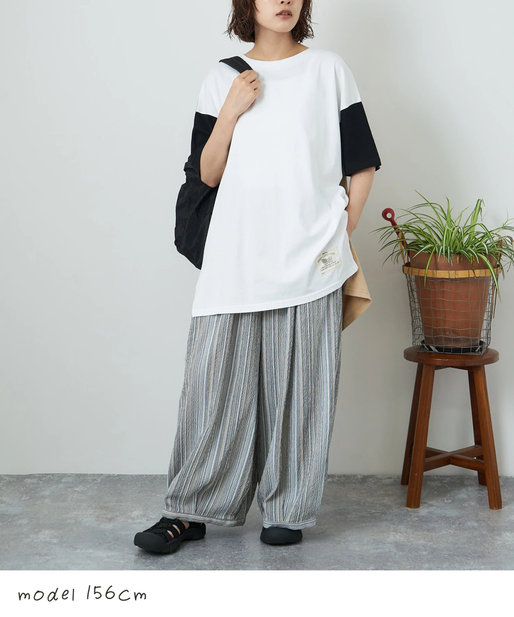 春夏新作】21/-OE天竺 変形 チュニック Tシャツ｜ファッション通販