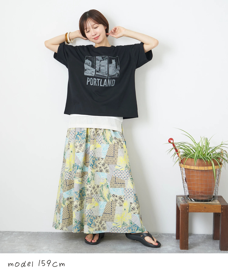CUBE SUGAR(キューブシュガー) |【春夏新作】26/-天竺 グラフィック Tシャツ