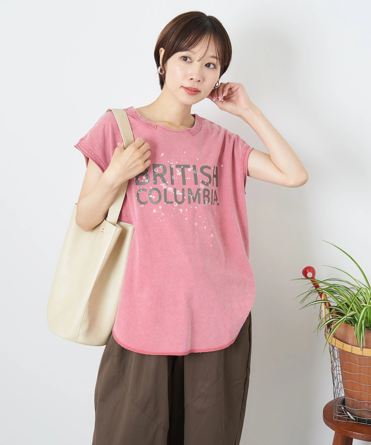 CUBE SUGAR(キューブシュガー) |【夏新作】21/-OE天竺 パウダー加工 カットオフ ノースリーブ Tシャツ