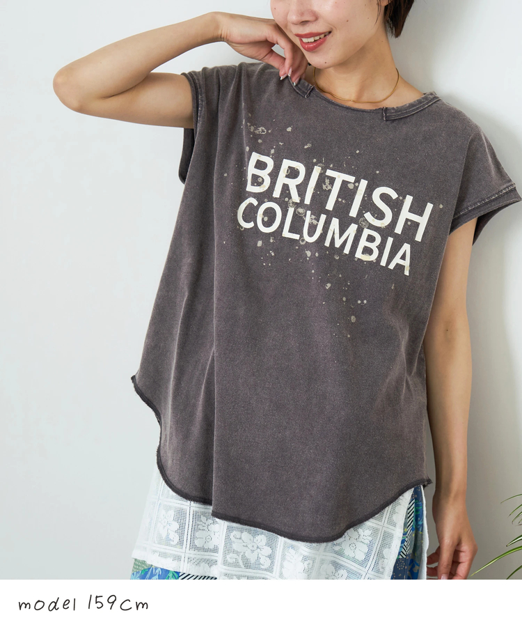 CUBE SUGAR(キューブシュガー) |【夏新作】21/-OE天竺 パウダー加工 カットオフ ノースリーブ Tシャツ