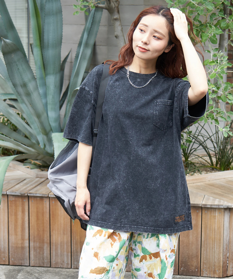 CUBE SUGAR(キューブシュガー) |【春夏新作】ピグメント染め ビッグ Tシャツ