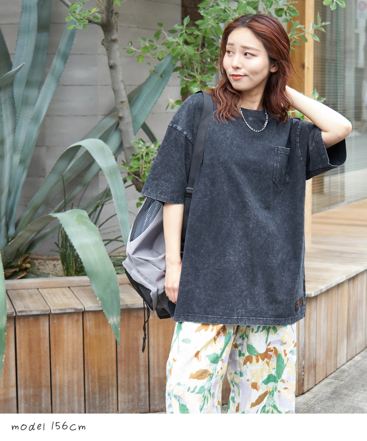 CUBE SUGAR(キューブシュガー) |【春夏新作】ピグメント染め ビッグ Tシャツ