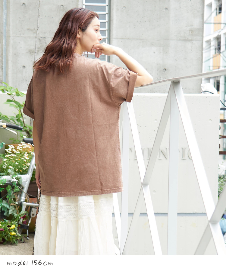 CUBE SUGAR(キューブシュガー) |【春夏新作】ピグメント染め ビッグ Tシャツ