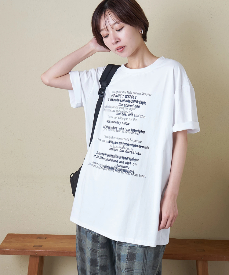 CUBE SUGAR(キューブシュガー) |【春夏新作】WEB限定 ロゴプリント Tシャツ