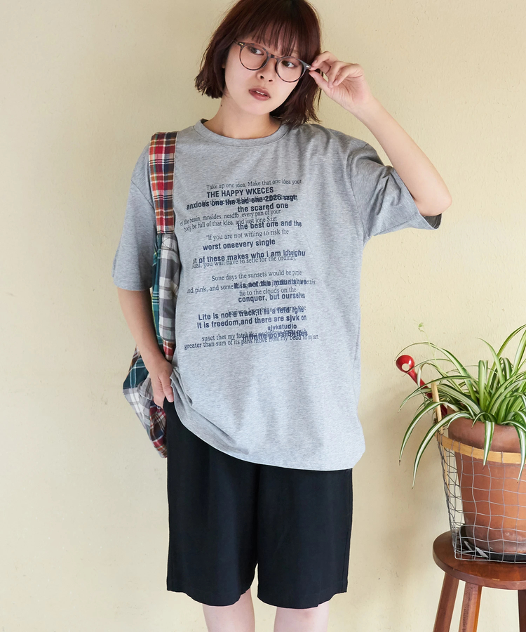 CUBE SUGAR(キューブシュガー) |【春夏新作】WEB限定 ロゴプリント Tシャツ