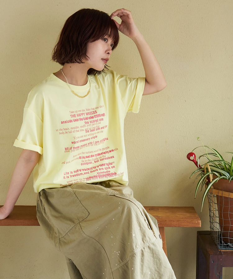 CUBE SUGAR(キューブシュガー) |【春夏新作】WEB限定 ロゴプリント Tシャツ