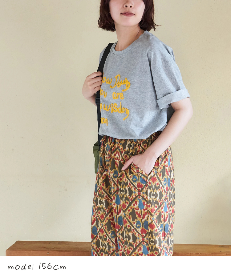 CUBE SUGAR(キューブシュガー) |【春夏新作】WEB限定 ロゴ 刺繍 Tシャツ