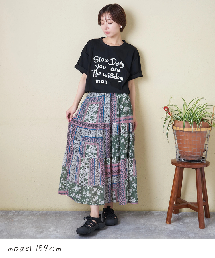 CUBE SUGAR(キューブシュガー) |【春夏新作】WEB限定 ロゴ 刺繍 Tシャツ