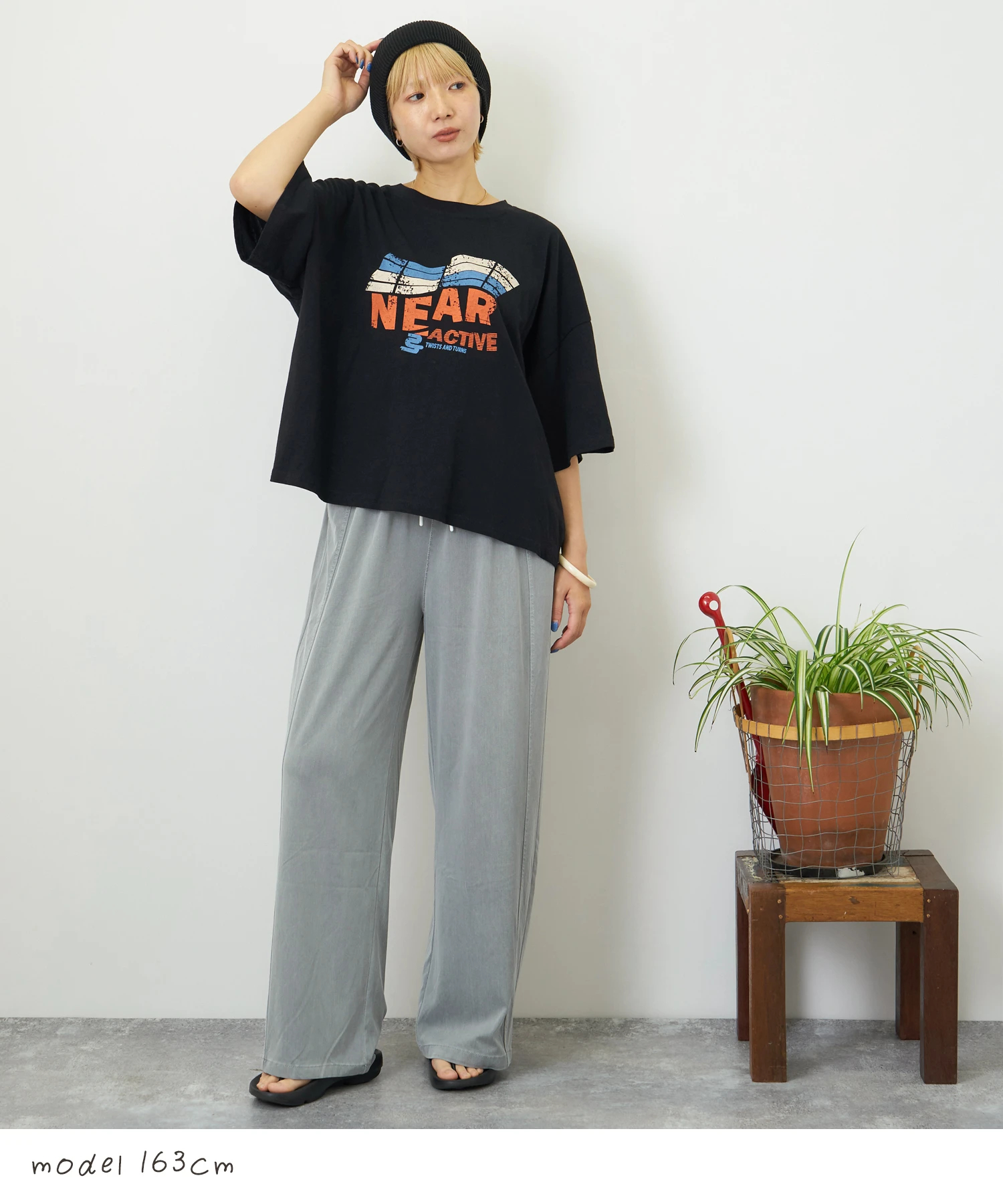 パンツ sugardevil ≪夏物15%OFFクーポン対象≫イージー ワイド ストレート パンツ