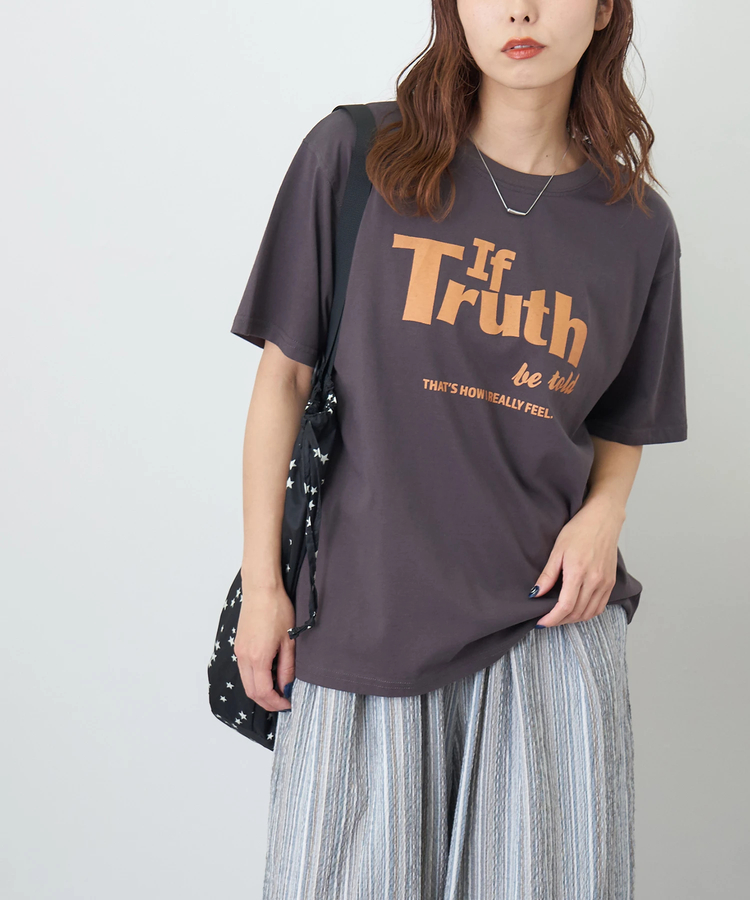 CUBE SUGAR(キューブシュガー) |【夏新作】26/-天竺 カットソー ビッグ ロゴ Tシャツ
