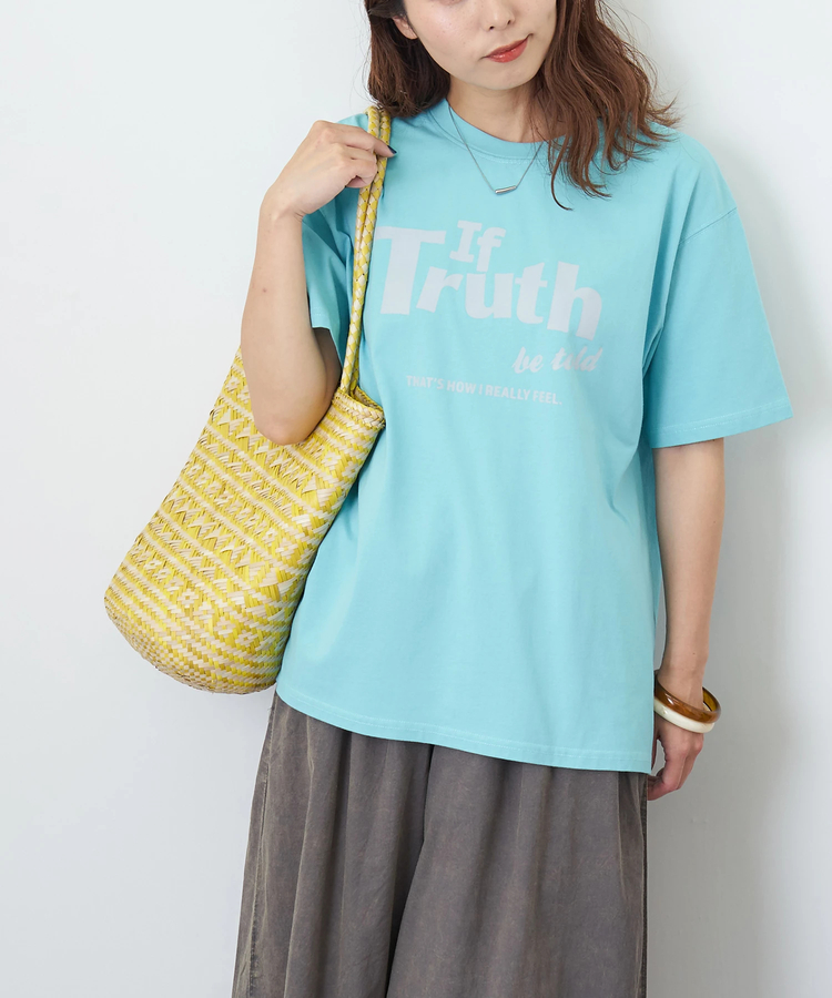 CUBE SUGAR(キューブシュガー) |【夏新作】26/-天竺 カットソー ビッグ ロゴ Tシャツ