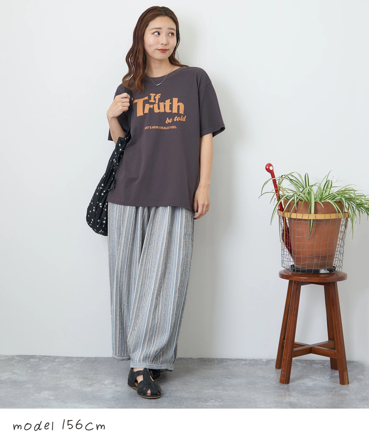 CUBE SUGAR(キューブシュガー) |【夏新作】26/-天竺 カットソー ビッグ ロゴ Tシャツ