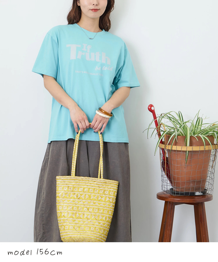 CUBE SUGAR(キューブシュガー) |【夏新作】26/-天竺 カットソー ビッグ ロゴ Tシャツ